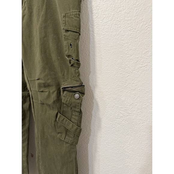 Free Knight Pants Mens 31 Green Cargo Tactical Army Military Utility Trooper Y2K - Picture 3 of 10